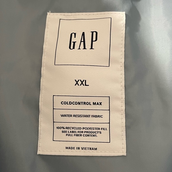 NWT GAP coldcontrol max puffer jacket, blue crystal shine, size XXL - Picture 7 of 12